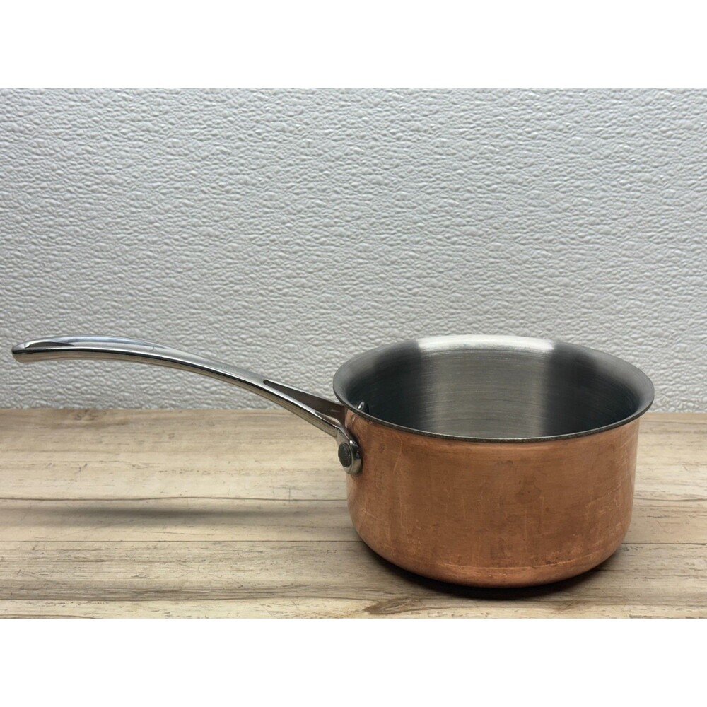 Martha Stewart Everyday Copper Sauce Pan 1.2Qt With Stainless Steel Handle